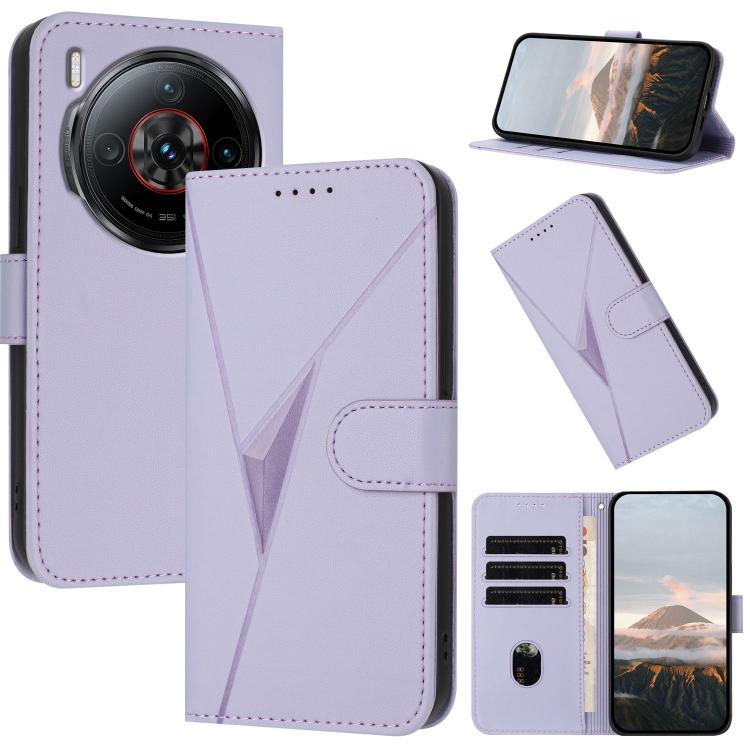 Triangle Pattern Buckle Clasp Leather Phone Case, For ZTE Blade V70, For ZTE Blade V60 Design, For ZTE Blade A75 5G / Nubia Focus, For ZTE Blade A75 4G, For ZTE nubia Z60S Pro, For ZTE Blade A55 / A35, For ZTE Axon 60                                   ...