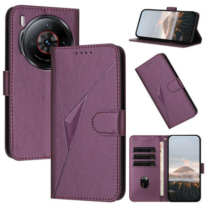 Triangle Pattern Buckle Clasp Leather Phone Case, For ZTE Blade V70, For ZTE Blade V60 Design, For ZTE Blade A75 5G / Nubia Focus, For ZTE Blade A75 4G, For ZTE nubia Z60S Pro, For ZTE Blade A55 / A35, For ZTE Axon 60                                   ...