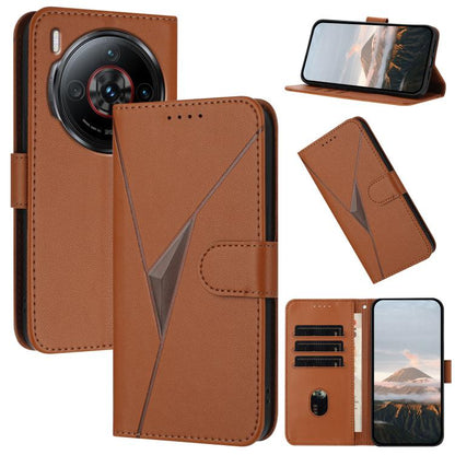 Triangle Pattern Buckle Clasp Leather Phone Case, For ZTE Blade V70, For ZTE Blade V60 Design, For ZTE Blade A75 5G / Nubia Focus, For ZTE Blade A75 4G, For ZTE nubia Z60S Pro, For ZTE Blade A55 / A35, For ZTE Axon 60                                   ...