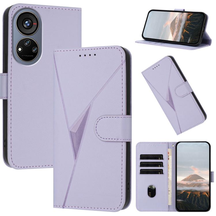 Triangle Pattern Buckle Clasp Leather Phone Case, For ZTE Kantan Sumaho 4 A402ZT, For ZTE Voyage 40, For ZTE Fresh 50, For ZTE Voyage 41 5G, For ZTE Blade A35e 4G, For ZTE Blade A35e Brazil, For ZTE Blade A35e Global, For ZTE nubia Music 2             ...