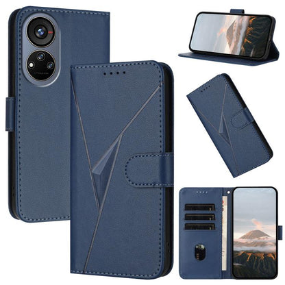 Triangle Pattern Buckle Clasp Leather Phone Case, For ZTE Kantan Sumaho 4 A402ZT, For ZTE Voyage 40, For ZTE Fresh 50, For ZTE Voyage 41 5G, For ZTE Blade A35e 4G, For ZTE Blade A35e Brazil, For ZTE Blade A35e Global, For ZTE nubia Music 2             ...