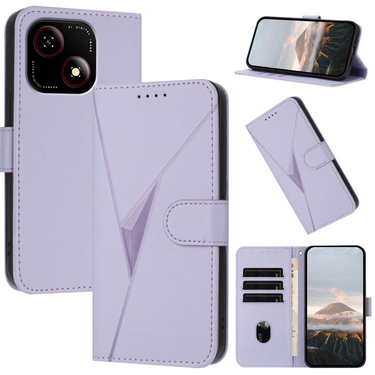 Triangle Pattern Buckle Clasp Leather Phone Case, For ZTE Kantan Sumaho 4 A402ZT, For ZTE Voyage 40, For ZTE Fresh 50, For ZTE Voyage 41 5G, For ZTE Blade A35e 4G, For ZTE Blade A35e Brazil, For ZTE Blade A35e Global, For ZTE nubia Music 2             ...