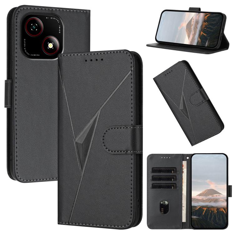 Triangle Pattern Buckle Clasp Leather Phone Case, For ZTE Kantan Sumaho 4 A402ZT, For ZTE Voyage 40, For ZTE Fresh 50, For ZTE Voyage 41 5G, For ZTE Blade A35e 4G, For ZTE Blade A35e Brazil, For ZTE Blade A35e Global, For ZTE nubia Music 2             ...