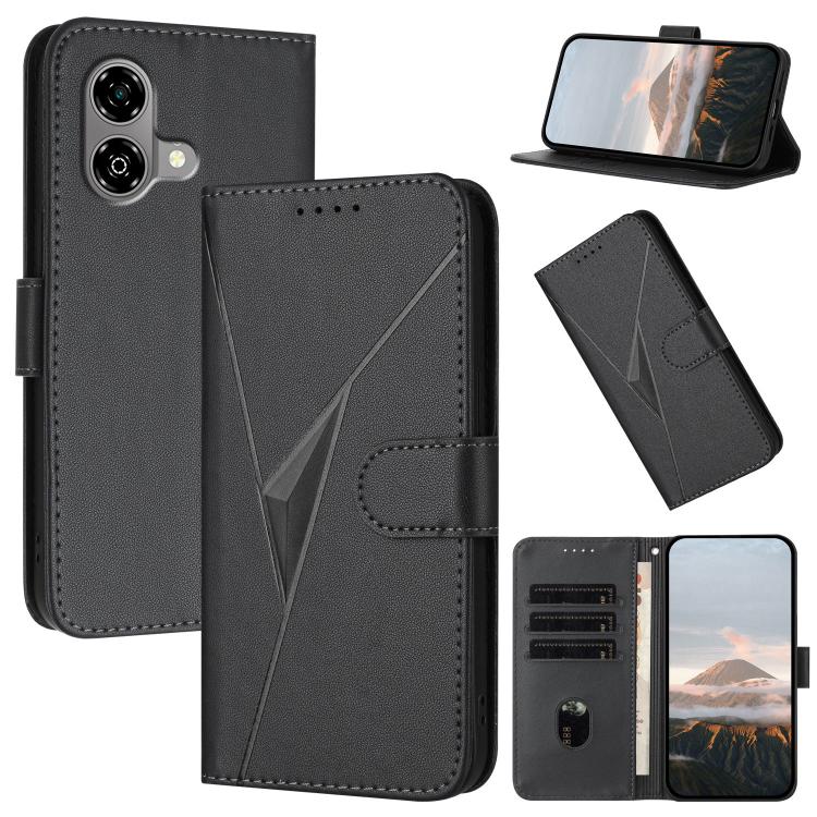 Triangle Pattern Buckle Clasp Leather Phone Case, For ZTE Kantan Sumaho 4 A402ZT, For ZTE Voyage 40, For ZTE Fresh 50, For ZTE Voyage 41 5G, For ZTE Blade A35e 4G, For ZTE Blade A35e Brazil, For ZTE Blade A35e Global, For ZTE nubia Music 2             ...