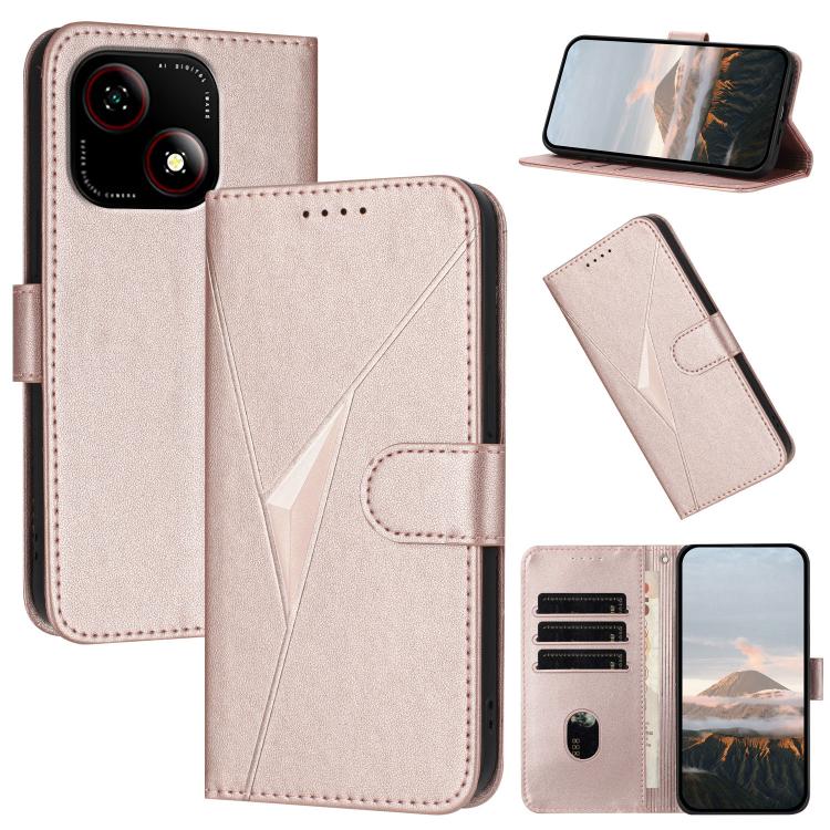 Triangle Pattern Buckle Clasp Leather Phone Case, For ZTE Kantan Sumaho 4 A402ZT, For ZTE Voyage 40, For ZTE Fresh 50, For ZTE Voyage 41 5G, For ZTE Blade A35e 4G, For ZTE Blade A35e Brazil, For ZTE Blade A35e Global, For ZTE nubia Music 2             ...