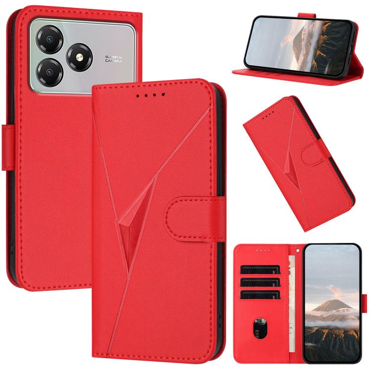 Triangle Pattern Buckle Clasp Leather Phone Case, For ZTE nubia Air Pro 5G, For ZTE nubia Neo 5 Pro 5G, For ZTE nubia Neo 5 5G, For ZTE nubia Neo 5 GT 5G, For ZTE Blade V80 Vita, For ZTE nubia V80 Max, For ZTE Blade A56 Pro, For ZTE Blade A76 5G       ...