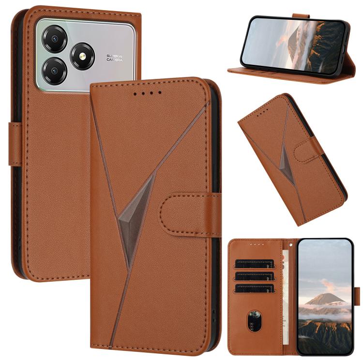 Triangle Pattern Buckle Clasp Leather Phone Case, For ZTE nubia Air Pro 5G, For ZTE nubia Neo 5 Pro 5G, For ZTE nubia Neo 5 5G, For ZTE nubia Neo 5 GT 5G, For ZTE Blade V80 Vita, For ZTE nubia V80 Max, For ZTE Blade A56 Pro, For ZTE Blade A76 5G       ...