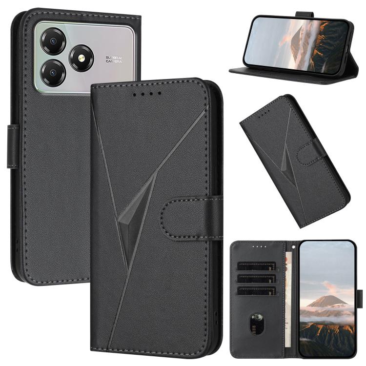 Triangle Pattern Buckle Clasp Leather Phone Case, For ZTE nubia Air Pro 5G, For ZTE nubia Neo 5 Pro 5G, For ZTE nubia Neo 5 5G, For ZTE nubia Neo 5 GT 5G, For ZTE Blade V80 Vita, For ZTE nubia V80 Max, For ZTE Blade A56 Pro, For ZTE Blade A76 5G       ...