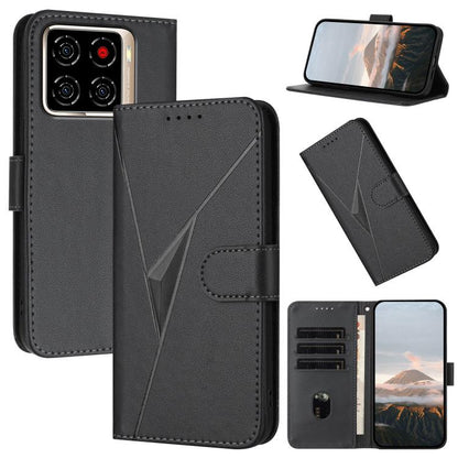Triangle Pattern Buckle Clasp Leather Phone Case, For ZTE nubia Air Pro 5G, For ZTE nubia Neo 5 Pro 5G, For ZTE nubia Neo 5 5G, For ZTE nubia Neo 5 GT 5G, For ZTE Blade V80 Vita, For ZTE nubia V80 Max, For ZTE Blade A56 Pro, For ZTE Blade A76 5G       ...