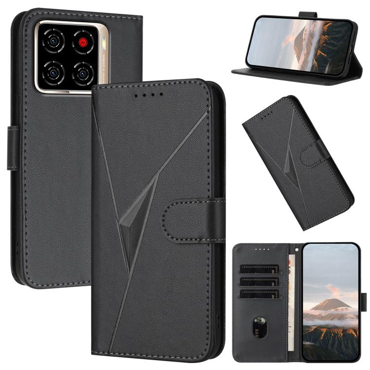 Triangle Pattern Buckle Clasp Leather Phone Case, For ZTE nubia Air Pro 5G, For ZTE nubia Neo 5 Pro 5G, For ZTE nubia Neo 5 5G, For ZTE nubia Neo 5 GT 5G, For ZTE Blade V80 Vita, For ZTE nubia V80 Max, For ZTE Blade A56 Pro, For ZTE Blade A76 5G       ...