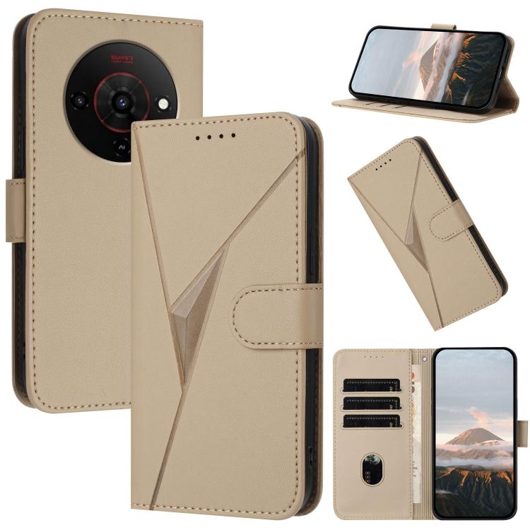 Triangle Pattern Buckle Clasp Leather Phone Case, For ZTE nubia Air Pro 5G, For ZTE nubia Neo 5 Pro 5G, For ZTE nubia Neo 5 5G, For ZTE nubia Neo 5 GT 5G, For ZTE Blade V80 Vita, For ZTE nubia V80 Max, For ZTE Blade A56 Pro, For ZTE Blade A76 5G       ...