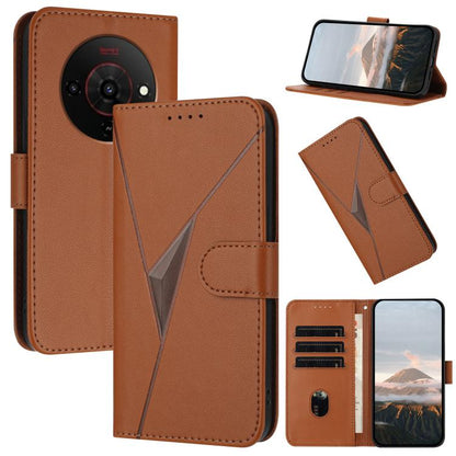 Triangle Pattern Buckle Clasp Leather Phone Case, For ZTE nubia Air Pro 5G, For ZTE nubia Neo 5 Pro 5G, For ZTE nubia Neo 5 5G, For ZTE nubia Neo 5 GT 5G, For ZTE Blade V80 Vita, For ZTE nubia V80 Max, For ZTE Blade A56 Pro, For ZTE Blade A76 5G       ...