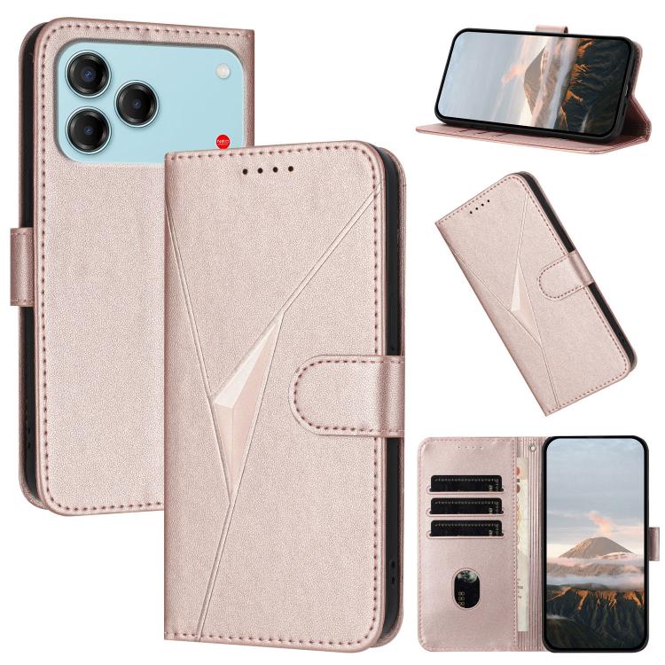 Triangle Pattern Buckle Clasp Leather Phone Case, For ZTE nubia Air Pro 5G, For ZTE nubia Neo 5 Pro 5G, For ZTE nubia Neo 5 5G, For ZTE nubia Neo 5 GT 5G, For ZTE Blade V80 Vita, For ZTE nubia V80 Max, For ZTE Blade A56 Pro, For ZTE Blade A76 5G       ...