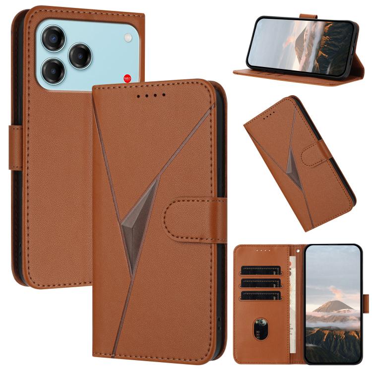 Triangle Pattern Buckle Clasp Leather Phone Case, For ZTE nubia Air Pro 5G, For ZTE nubia Neo 5 Pro 5G, For ZTE nubia Neo 5 5G, For ZTE nubia Neo 5 GT 5G, For ZTE Blade V80 Vita, For ZTE nubia V80 Max, For ZTE Blade A56 Pro, For ZTE Blade A76 5G       ...