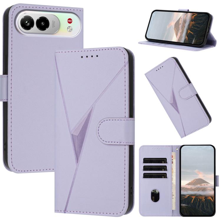 Triangle Pattern Buckle Clasp Leather Phone Case, For ZTE nubia Air Pro 5G, For ZTE nubia Neo 5 Pro 5G, For ZTE nubia Neo 5 5G, For ZTE nubia Neo 5 GT 5G, For ZTE Blade V80 Vita, For ZTE nubia V80 Max, For ZTE Blade A56 Pro, For ZTE Blade A76 5G       ...