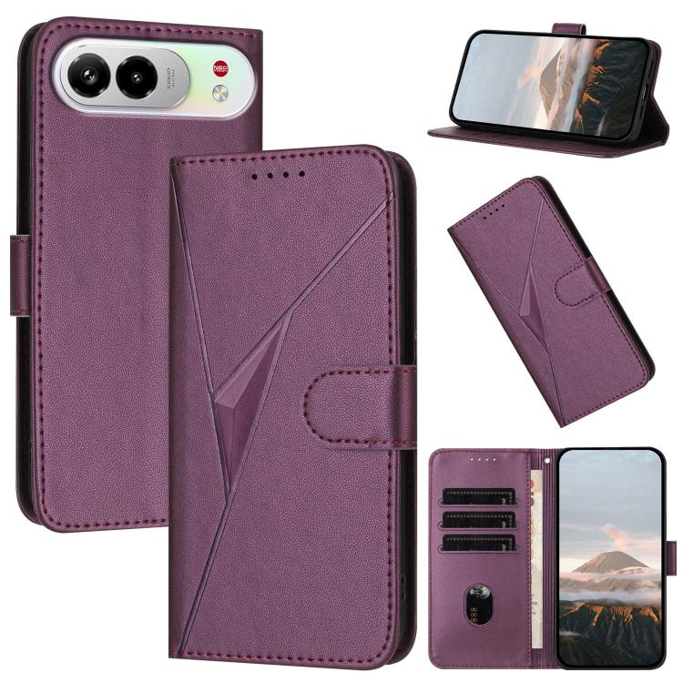 Triangle Pattern Buckle Clasp Leather Phone Case, For ZTE nubia Air Pro 5G, For ZTE nubia Neo 5 Pro 5G, For ZTE nubia Neo 5 5G, For ZTE nubia Neo 5 GT 5G, For ZTE Blade V80 Vita, For ZTE nubia V80 Max, For ZTE Blade A56 Pro, For ZTE Blade A76 5G       ...