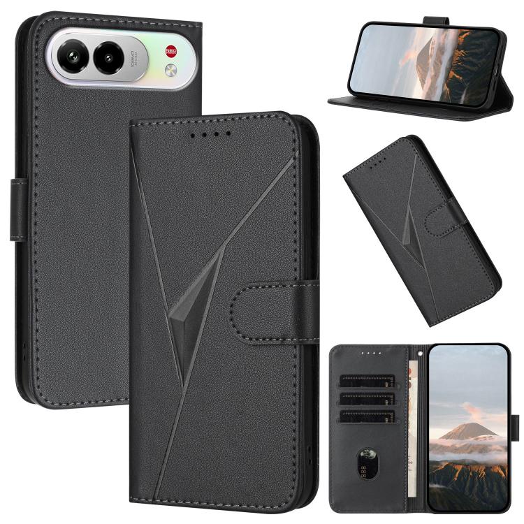 Triangle Pattern Buckle Clasp Leather Phone Case, For ZTE nubia Air Pro 5G, For ZTE nubia Neo 5 Pro 5G, For ZTE nubia Neo 5 5G, For ZTE nubia Neo 5 GT 5G, For ZTE Blade V80 Vita, For ZTE nubia V80 Max, For ZTE Blade A56 Pro, For ZTE Blade A76 5G       ...