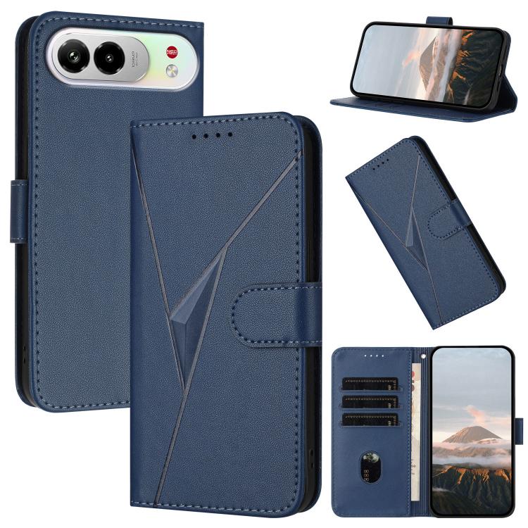 Triangle Pattern Buckle Clasp Leather Phone Case, For ZTE nubia Air Pro 5G, For ZTE nubia Neo 5 Pro 5G, For ZTE nubia Neo 5 5G, For ZTE nubia Neo 5 GT 5G, For ZTE Blade V80 Vita, For ZTE nubia V80 Max, For ZTE Blade A56 Pro, For ZTE Blade A76 5G       ...