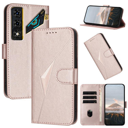 Triangle Pattern Buckle Clasp Leather Phone Case, For ZTE nubia Air Pro 5G, For ZTE nubia Neo 5 Pro 5G, For ZTE nubia Neo 5 5G, For ZTE nubia Neo 5 GT 5G, For ZTE Blade V80 Vita, For ZTE nubia V80 Max, For ZTE Blade A56 Pro, For ZTE Blade A76 5G       ...