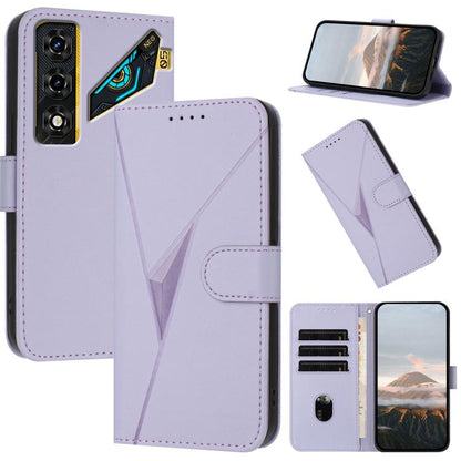 Triangle Pattern Buckle Clasp Leather Phone Case, For ZTE nubia Air Pro 5G, For ZTE nubia Neo 5 Pro 5G, For ZTE nubia Neo 5 5G, For ZTE nubia Neo 5 GT 5G, For ZTE Blade V80 Vita, For ZTE nubia V80 Max, For ZTE Blade A56 Pro, For ZTE Blade A76 5G       ...