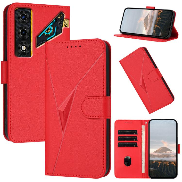 Triangle Pattern Buckle Clasp Leather Phone Case, For ZTE nubia Air Pro 5G, For ZTE nubia Neo 5 Pro 5G, For ZTE nubia Neo 5 5G, For ZTE nubia Neo 5 GT 5G, For ZTE Blade V80 Vita, For ZTE nubia V80 Max, For ZTE Blade A56 Pro, For ZTE Blade A76 5G       ...