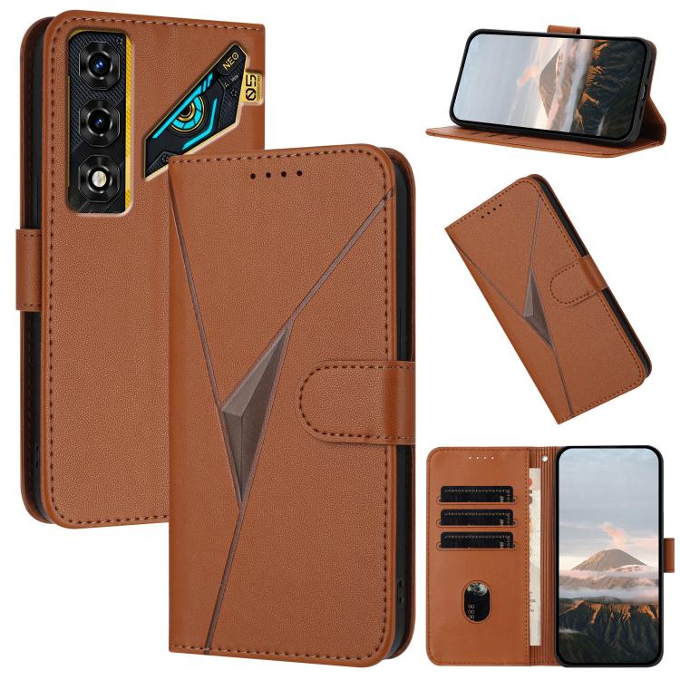 Triangle Pattern Buckle Clasp Leather Phone Case, For ZTE nubia Air Pro 5G, For ZTE nubia Neo 5 Pro 5G, For ZTE nubia Neo 5 5G, For ZTE nubia Neo 5 GT 5G, For ZTE Blade V80 Vita, For ZTE nubia V80 Max, For ZTE Blade A56 Pro, For ZTE Blade A76 5G       ...