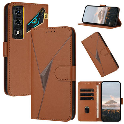 Triangle Pattern Buckle Clasp Leather Phone Case, For ZTE nubia Air Pro 5G, For ZTE nubia Neo 5 Pro 5G, For ZTE nubia Neo 5 5G, For ZTE nubia Neo 5 GT 5G, For ZTE Blade V80 Vita, For ZTE nubia V80 Max, For ZTE Blade A56 Pro, For ZTE Blade A76 5G       ...