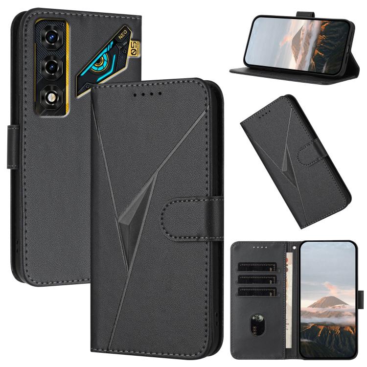 Triangle Pattern Buckle Clasp Leather Phone Case, For ZTE nubia Air Pro 5G, For ZTE nubia Neo 5 Pro 5G, For ZTE nubia Neo 5 5G, For ZTE nubia Neo 5 GT 5G, For ZTE Blade V80 Vita, For ZTE nubia V80 Max, For ZTE Blade A56 Pro, For ZTE Blade A76 5G       ...