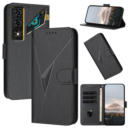 Triangle Pattern Buckle Clasp Leather Phone Case, For ZTE nubia Air Pro 5G, For ZTE nubia Neo 5 Pro 5G, For ZTE nubia Neo 5 5G, For ZTE nubia Neo 5 GT 5G, For ZTE Blade V80 Vita, For ZTE nubia V80 Max, For ZTE Blade A56 Pro, For ZTE Blade A76 5G       ...