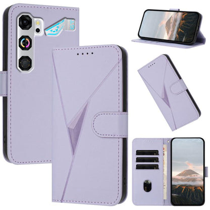Triangle Pattern Buckle Clasp Leather Phone Case, For ZTE nubia Air Pro 5G, For ZTE nubia Neo 5 Pro 5G, For ZTE nubia Neo 5 5G, For ZTE nubia Neo 5 GT 5G, For ZTE Blade V80 Vita, For ZTE nubia V80 Max, For ZTE Blade A56 Pro, For ZTE Blade A76 5G       ...