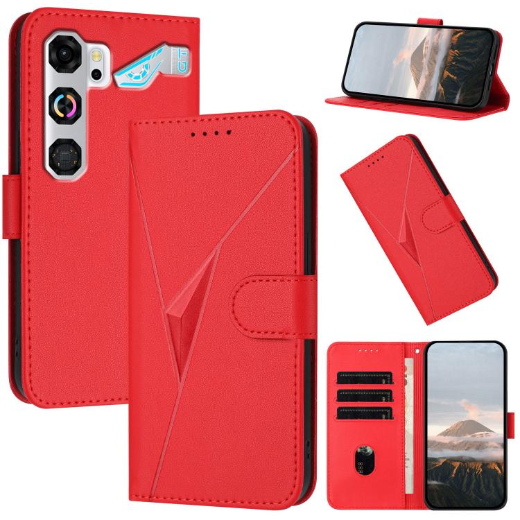 Triangle Pattern Buckle Clasp Leather Phone Case, For ZTE nubia Air Pro 5G, For ZTE nubia Neo 5 Pro 5G, For ZTE nubia Neo 5 5G, For ZTE nubia Neo 5 GT 5G, For ZTE Blade V80 Vita, For ZTE nubia V80 Max, For ZTE Blade A56 Pro, For ZTE Blade A76 5G       ...