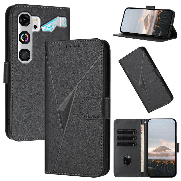 Triangle Pattern Buckle Clasp Leather Phone Case, For ZTE nubia Air Pro 5G, For ZTE nubia Neo 5 Pro 5G, For ZTE nubia Neo 5 5G, For ZTE nubia Neo 5 GT 5G, For ZTE Blade V80 Vita, For ZTE nubia V80 Max, For ZTE Blade A56 Pro, For ZTE Blade A76 5G       ...