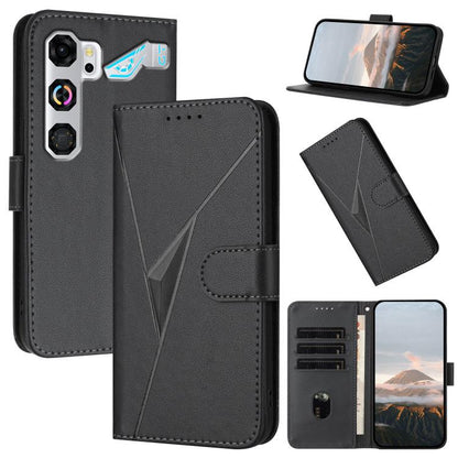 Triangle Pattern Buckle Clasp Leather Phone Case, For ZTE nubia Air Pro 5G, For ZTE nubia Neo 5 Pro 5G, For ZTE nubia Neo 5 5G, For ZTE nubia Neo 5 GT 5G, For ZTE Blade V80 Vita, For ZTE nubia V80 Max, For ZTE Blade A56 Pro, For ZTE Blade A76 5G       ...