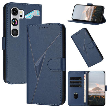 Triangle Pattern Buckle Clasp Leather Phone Case, For ZTE nubia Air Pro 5G, For ZTE nubia Neo 5 Pro 5G, For ZTE nubia Neo 5 5G, For ZTE nubia Neo 5 GT 5G, For ZTE Blade V80 Vita, For ZTE nubia V80 Max, For ZTE Blade A56 Pro, For ZTE Blade A76 5G       ...