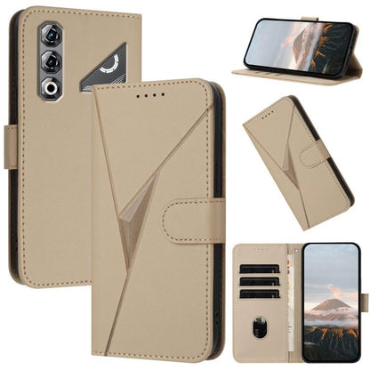 Triangle Pattern Buckle Clasp Leather Phone Case, For ZTE nubia Air Pro 5G, For ZTE nubia Neo 5 Pro 5G, For ZTE nubia Neo 5 5G, For ZTE nubia Neo 5 GT 5G, For ZTE Blade V80 Vita, For ZTE nubia V80 Max, For ZTE Blade A56 Pro, For ZTE Blade A76 5G       ...