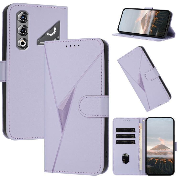 Triangle Pattern Buckle Clasp Leather Phone Case, For ZTE nubia Air Pro 5G, For ZTE nubia Neo 5 Pro 5G, For ZTE nubia Neo 5 5G, For ZTE nubia Neo 5 GT 5G, For ZTE Blade V80 Vita, For ZTE nubia V80 Max, For ZTE Blade A56 Pro, For ZTE Blade A76 5G       ...