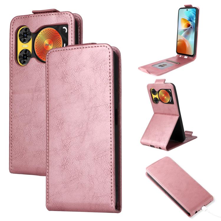 Magnetic Vertical Flip Leather Phone Case with Buckle, For ZTE Blade A35e Z2466, For ZTE nubia Neo 3 GT 5G, For ZTE nubia Focus 2 Ultra 5G, For ZTE nubia Focus 2 5G, For ZTE nubia Music 2, For ZTE Blade V70 Max, For ZTE nubia Neo 2