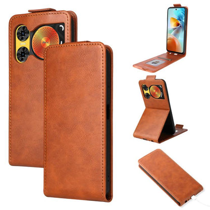 Magnetic Vertical Flip Leather Phone Case with Buckle, For ZTE Blade A35e Z2466, For ZTE nubia Neo 3 GT 5G, For ZTE nubia Focus 2 Ultra 5G, For ZTE nubia Focus 2 5G, For ZTE nubia Music 2, For ZTE Blade V70 Max, For ZTE nubia Neo 2