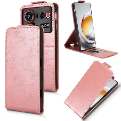 Magnetic Vertical Flip Leather Phone Case with Buckle, For ZTE nubia A57 4G, For ZTE nubia Air Pro 5G, For ZTE Kantan Sumaho5 A601ZT, For ZTE nubia Neo 5 Pro 5G, For ZTE nubia Neo 5 5G, For ZTE nubia Neo 5 GT 5G, For ZTE Optus X Value 5G               ...