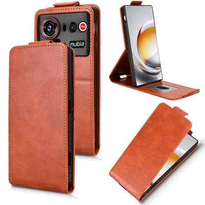 Magnetic Vertical Flip Leather Phone Case with Buckle, For ZTE nubia A57 4G, For ZTE nubia Air Pro 5G, For ZTE Kantan Sumaho5 A601ZT, For ZTE nubia Neo 5 Pro 5G, For ZTE nubia Neo 5 5G, For ZTE nubia Neo 5 GT 5G, For ZTE Optus X Value 5G               ...