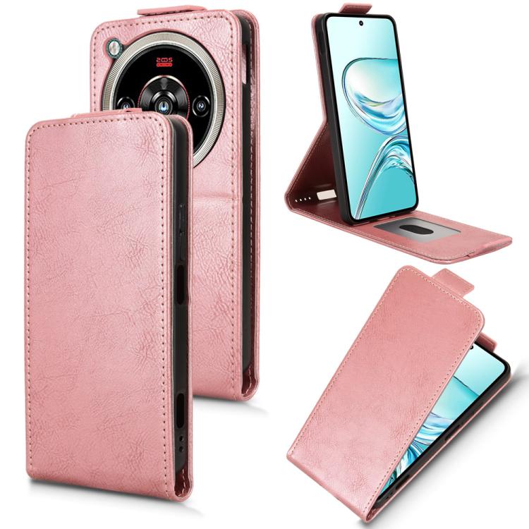 Magnetic Vertical Flip Leather Phone Case with Buckle, For ZTE Blade A35e Z2466, For ZTE nubia Neo 3 GT 5G, For ZTE nubia Focus 2 Ultra 5G, For ZTE nubia Focus 2 5G, For ZTE nubia Music 2, For ZTE Blade V70 Max, For ZTE nubia Neo 2