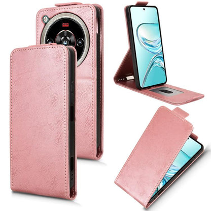 Magnetic Vertical Flip Leather Phone Case with Buckle, For ZTE Blade A35e Z2466, For ZTE nubia Neo 3 GT 5G, For ZTE nubia Focus 2 Ultra 5G, For ZTE nubia Focus 2 5G, For ZTE nubia Music 2, For ZTE Blade V70 Max, For ZTE nubia Neo 2