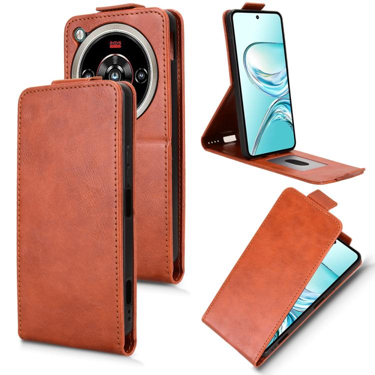 Magnetic Vertical Flip Leather Phone Case with Buckle, For ZTE Blade A35e Z2466, For ZTE nubia Neo 3 GT 5G, For ZTE nubia Focus 2 Ultra 5G, For ZTE nubia Focus 2 5G, For ZTE nubia Music 2, For ZTE Blade V70 Max, For ZTE nubia Neo 2
