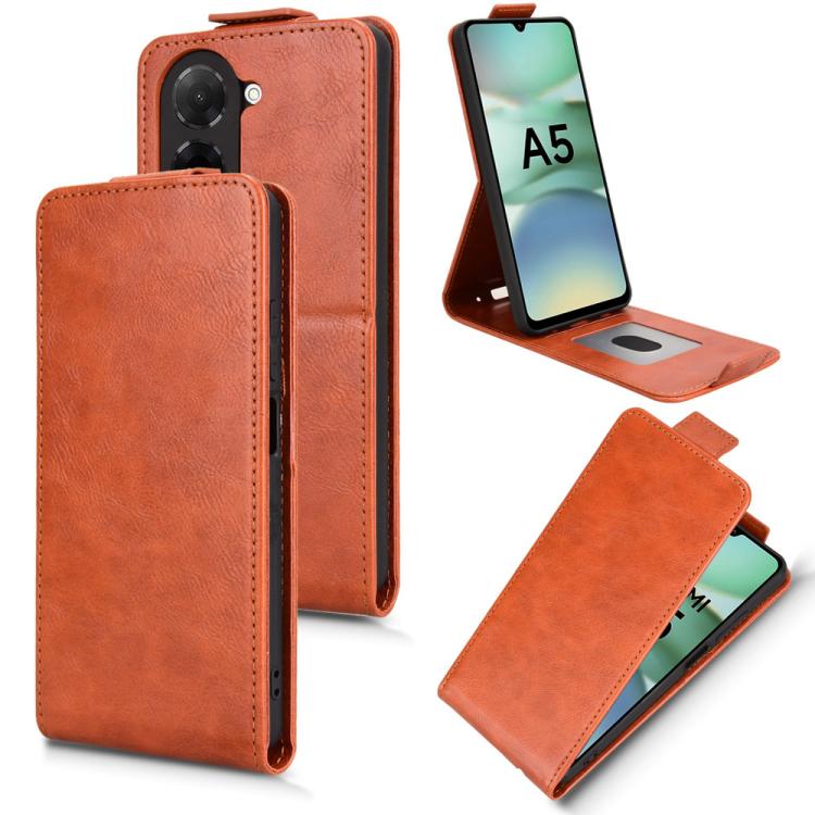 Magnetic Vertical Flip Leather Phone Case with Buckle, For Redmi Note 17 5G / 4G Global / 5G India 169.7mm, For Redmi 17C 5G, For Redmi 17 5G / 4G Global 170mm, For Redmi A7 Pro 171mm / Poco C85x 5G, For Redmi 15a 5G / R70 5G / R70m 5G                 ...