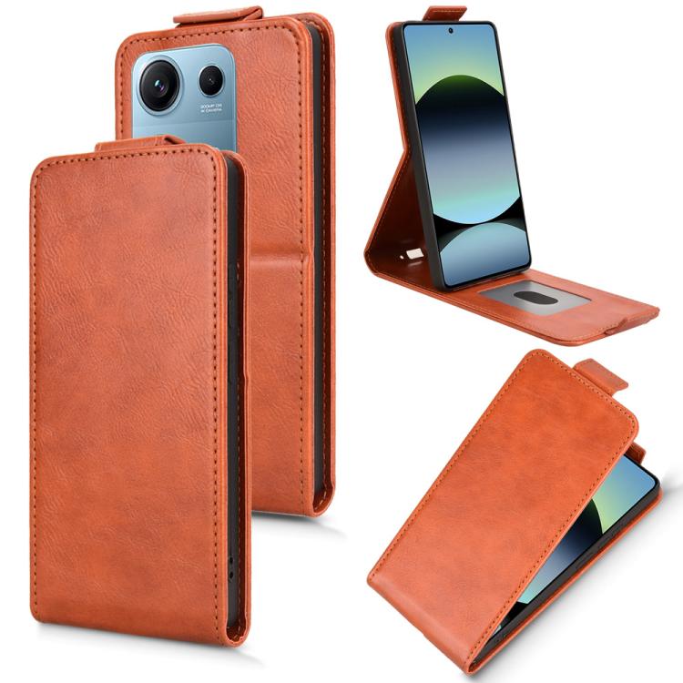 Magnetic Vertical Flip Leather Phone Case with Buckle, For Redmi Note 17 5G / 4G Global / 5G India 169.7mm, For Redmi 17C 5G, For Redmi 17 5G / 4G Global 170mm, For Redmi A7 Pro 171mm / Poco C85x 5G, For Redmi 15a 5G / R70 5G / R70m 5G                 ...