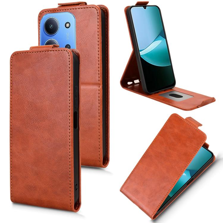 Magnetic Vertical Flip Leather Phone Case with Buckle, For Redmi Note 17 5G / 4G Global / 5G India 169.7mm, For Redmi 17C 5G, For Redmi 17 5G / 4G Global 170mm, For Redmi A7 Pro 171mm / Poco C85x 5G, For Redmi 15a 5G / R70 5G / R70m 5G                 ...
