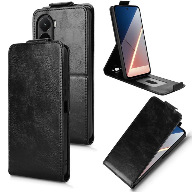 Magnetic Vertical Flip Leather Phone Case with Buckle, For Redmi Note 17 5G / 4G Global / 5G India 169.7mm, For Redmi 17C 5G, For Redmi 17 5G / 4G Global 170mm, For Redmi A7 Pro 171mm / Poco C85x 5G, For Redmi 15a 5G / R70 5G / R70m 5G                 ...