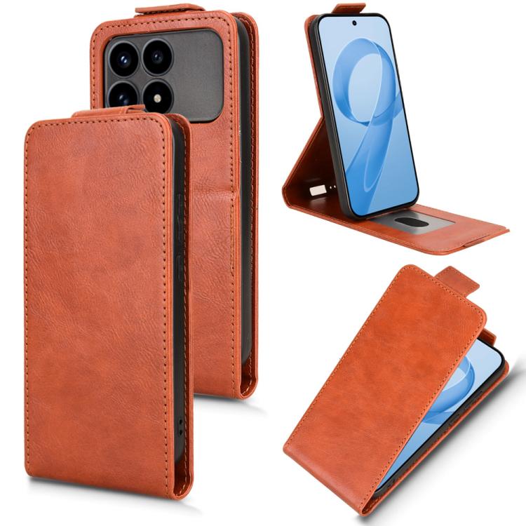 Magnetic Vertical Flip Leather Phone Case with Buckle, For Redmi Note 17 5G / 4G Global / 5G India 169.7mm, For Redmi 17C 5G, For Redmi 17 5G / 4G Global 170mm, For Redmi A7 Pro 171mm / Poco C85x 5G, For Redmi 15a 5G / R70 5G / R70m 5G                 ...