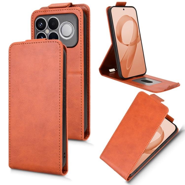 Magnetic Vertical Flip Leather Phone Case with Buckle, For Redmi Note 17 5G / 4G Global / 5G India 169.7mm, For Redmi 17C 5G, For Redmi 17 5G / 4G Global 170mm, For Redmi A7 Pro 171mm / Poco C85x 5G, For Redmi 15a 5G / R70 5G / R70m 5G                 ...