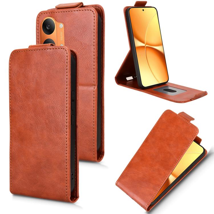 Magnetic Vertical Flip Leather Phone Case with Buckle, For Redmi Note 17 5G / 4G Global / 5G India 169.7mm, For Redmi 17C 5G, For Redmi 17 5G / 4G Global 170mm, For Redmi A7 Pro 171mm / Poco C85x 5G, For Redmi 15a 5G / R70 5G / R70m 5G                 ...